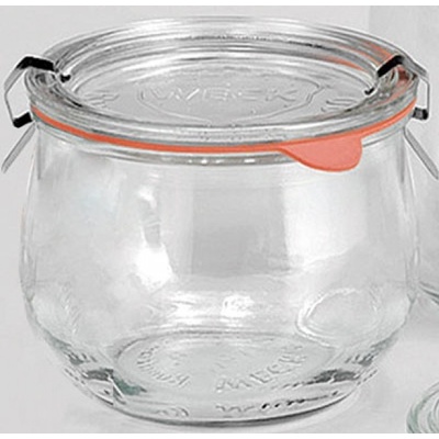 Weck zavařovací sklenice s víčkem těsnění svorky tvar tulipán 4 x 500 ml