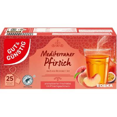 G&G Středozemní broskvový čaj 25 x 2,5 g