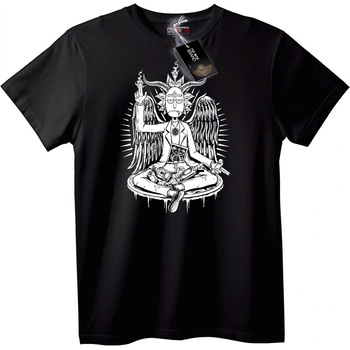NOONEBRAND Тениска Rick ангела - 2XL, Black