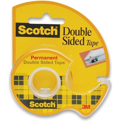 3M Scotch lepicí páska oboustranná s odvíječem 12 mm x 6,3 m