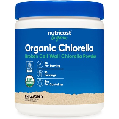 Nutricost Organic Chlorella, 227 g, Nutricost (93081 (008101) NC)
