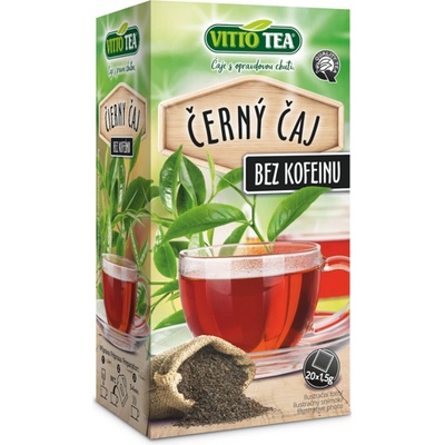 Vitto tea čaj černý bez kofeinu 20 ks