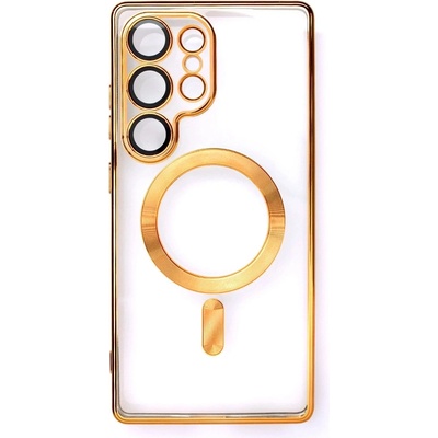 HQWear Галваничен калъф с MagSafe поцинкован за iPhone 16e - златен (5907769374999)