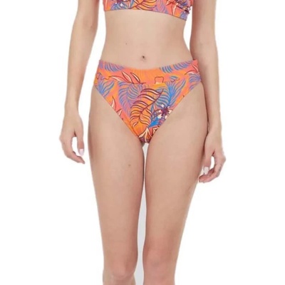 Fundango Sahara Mid Waist Full bikini bottom - Orange (Soft Terra)