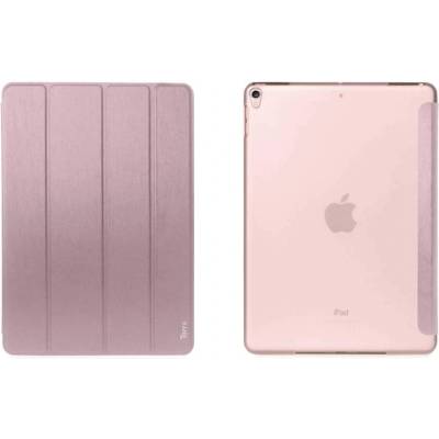 Torrii Torrio Case - кожен кейс и поставка за iPad 6 (2018), iPad 5 (2017) (розово злато)