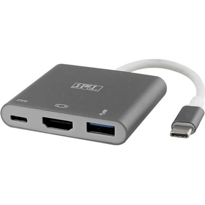 T'nB Докинг станция TnB, от USB C към, 1x USB C, 1x USB A, 1x HDMI, сива