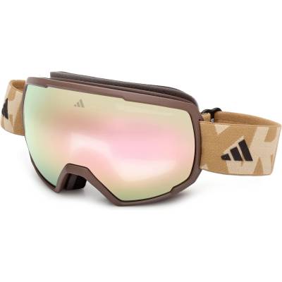 Adidas Ски маска Adidas eyewear SP0121 Mirror S2 (VLT 27%) Ski goggles - Matte Dark Brown / Brown Mirror - размер One Size (417-4905-0111)