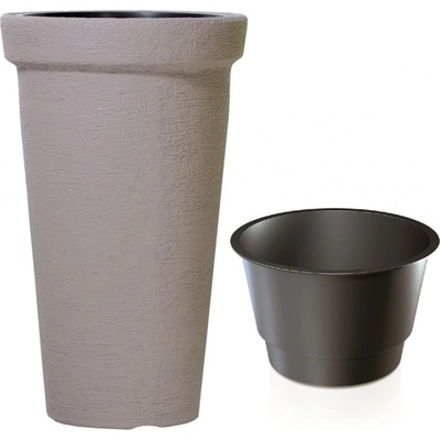 Prosperplast CLASSIC TOWER Květináč 30x50 cm mocca