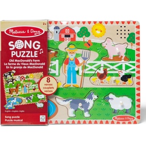 Melissa & Doug 50201 Фермата на Макдоналдс пъзел с песничка (738)