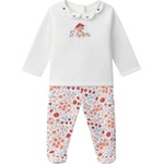 Sergent Major Бебешка пижамка Sergent Major - С бродерия, зайче и флорален принт, 3 м (26E5BF41PYJ) - baby