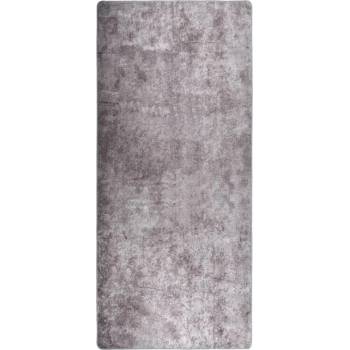 Image 1 of vidaXL Килим, миещ се, 80x300 см, сив (337959)