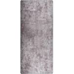 vidaXL Килим, миещ се, 80x300 см, сив (337959)
