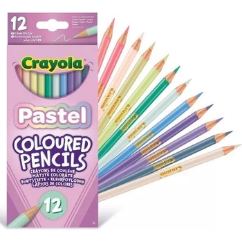 Crayola Crayola: Комплект от 12 пастелни цветни молива (68-3366)