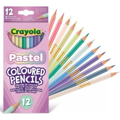 Crayola Crayola: Комплект от 12 пастелни цветни молива (68-3366)