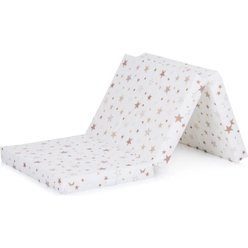 Image 1 of Chipolino Сгъваем матрак Chipolino, 60 x 120 x 6 cm, бял с бежови звезди (MAT02203WHBE)