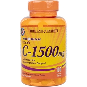 Holland & Barrett Vitamin C with Rose Hips 1500 mg | Timed Release [100 Таблетки]