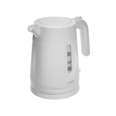 Lafe Essential, 1500W, 1L, Филтър за люспи, Без BPA, Пластмаса, Бял, Електрическа кана (LAFCZA47544)