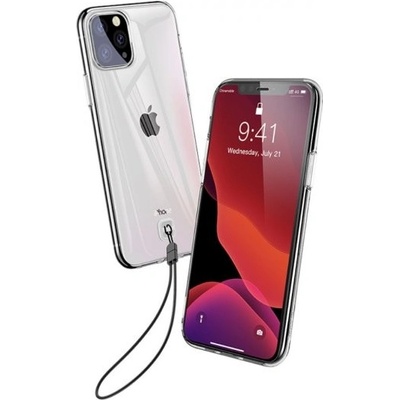Baseus z mäkkého plastu s pútkom iPhone 11 Pro - čiré