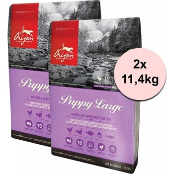Orijen Puppy Large breed 2 x 11,4 kg
