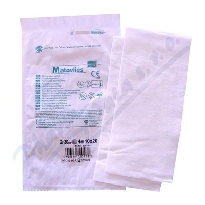 Matovlies 10 x 20 cm 2 ks kompresy net.text. 30 g 4V