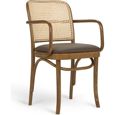 Paged Classic B-8111 Seat Uph Back Caned buk morený / látka kat. 1