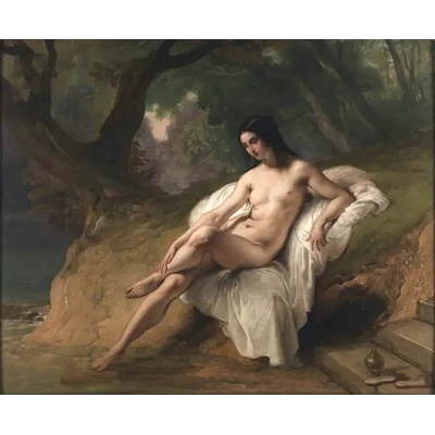 Obrazy - Hayez, Francesco: Bagnante - reprodukce obrazu