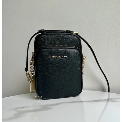 Michael Kors Jet set travel md ns chain xbody kožená černá