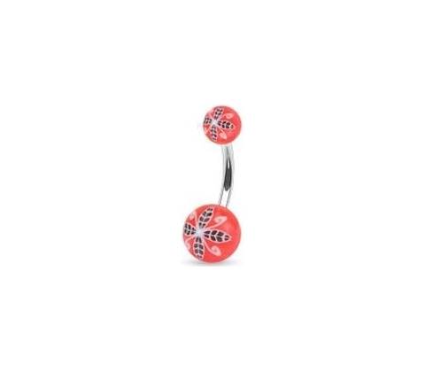 Piercing pupíku 1108 Red