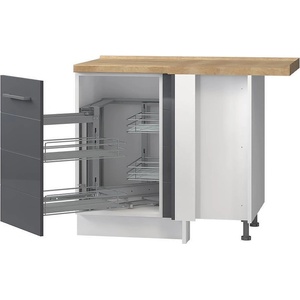 Долен кухненски шкаф ъглов с механизъм Highline R-UG-1KMCL/3 ляв