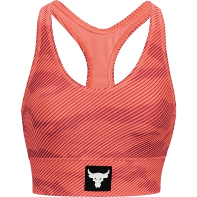 Under Armour Project Rock Bra Womens - Orange/White