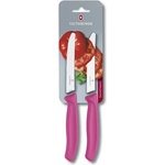 Victorinox Комплект от два ножа за домати Victorinox Swiss Classic 11 см. , назъбено острие, розови (6.7836.L115B)
