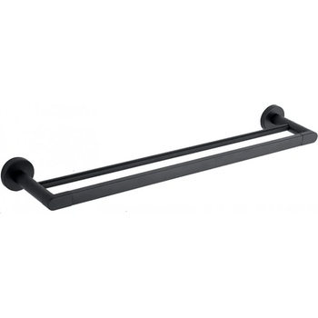 Mexen Tiber двоен закачалка за кърпи, черен - 7050525-70 (7050525-70)