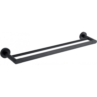 Mexen Tiber двоен закачалка за кърпи, черен - 7050525-70 (7050525-70)