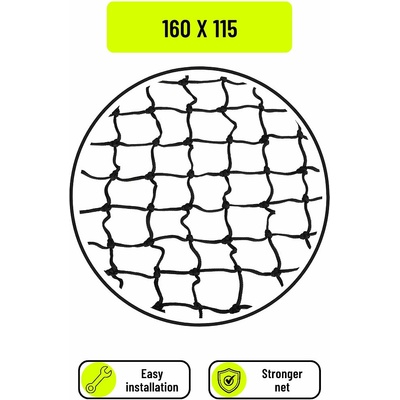 FLOORBEE TERMINAL Net čierna 160 x 115 cm