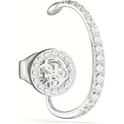 Guess Luxusné single náušnice Crazy Earrings JUBE03292JWRHT číra, strieborná