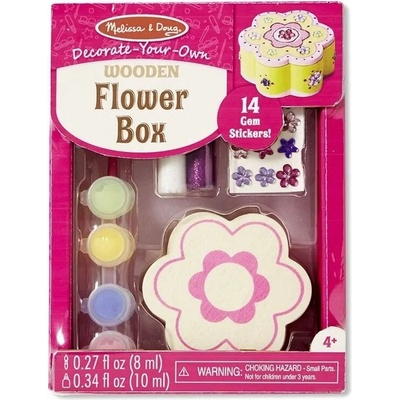 Melissa & Doug - Дървена кутия за декориране - Цвете