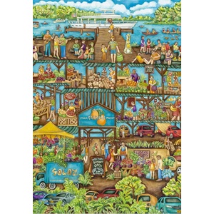 Grafika Art Puzzle - Puzzle Farmer's Market - 1 000 piese