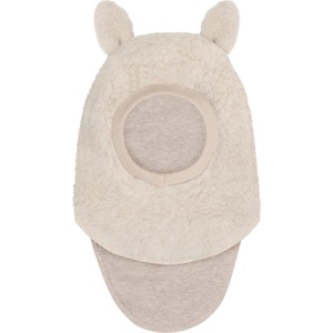 Huttelihut Детска зимна шапка (beanie) Huttelihut Kid's Balaclava Ears Long Wool Teddy Balaclava - Cement - размер 50 cm (904-6677-0212)