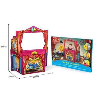Cцена за куклен театър за игра, сглобяване и оцветяване 3Д