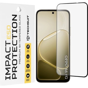 Techsuit Стъклен протектор за Oppo A6 4G / A6x 4G / 5G / A6k 4G - ESD Glass - Techsuit - Черен