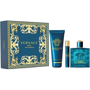 Versace Eros Eau de Parfum EDP 100 ml + sprchový gél 150 ml + EDP 10 ml