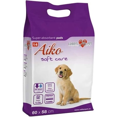 Cobbys Pet Aiko Soft Care plienky pre psov 60 x 58 cm 14 ks