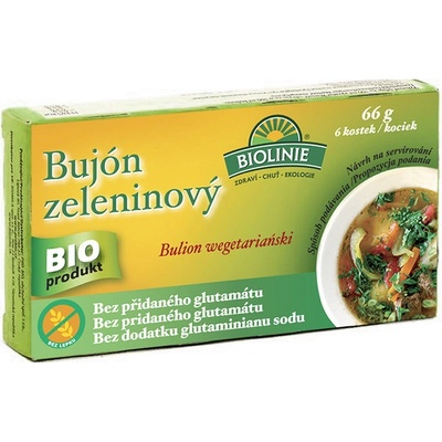 Biolinie Zeleninový bujón kocky bio 66g