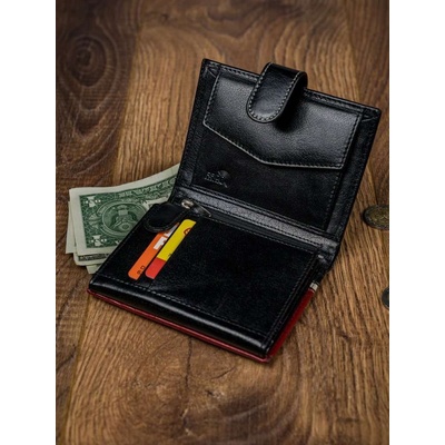 pánska peňaženka 326L RBA D BLACK RED čierna