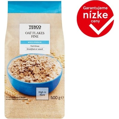 Tesco Celozrnné ovsené vločky, jemné 500 g