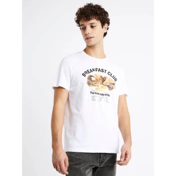 Image 1 of Celio Бяла мъжка тениска с щампа Celio Debreaki Celio | Byal | МЪЖЕ | S