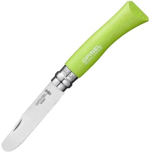 Opinel Детски сгъваем нож My First Opinel Inox №7, зелен (001700-pe)
