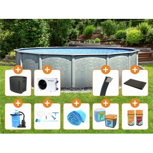 Steinbach Grande Pool Set Round Ø 549 x 135 cm - Пълен комплект Large - 1 компл (011769)