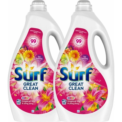 Surf Tropical Lily & Ylang Ylang prací gél 2 x 3 l 60 PD
