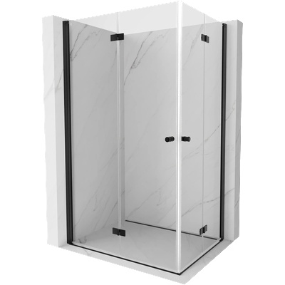Mist-F Duo сгъваема душ кабина лява 115 x 100 см, прозрачна, черна - 8A6-115L-100P-70-00 (8A6-115L-100P-70-00)